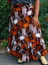 Brown and orange geometric pattern