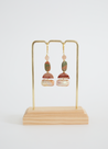 Earthly colored dangle earrings.