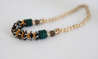 green, yellow, and brown chunky necklace